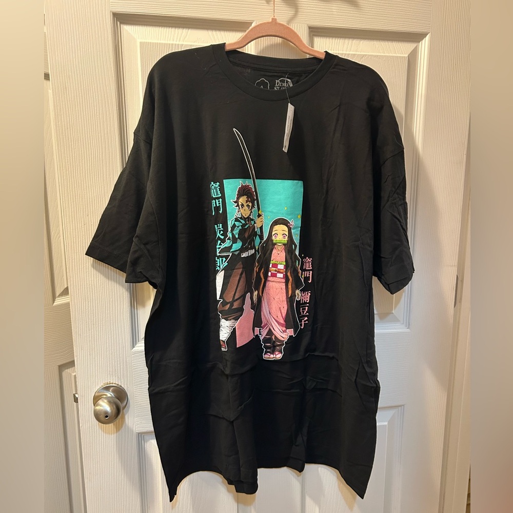 Dragon Slayer 3XL Black Anime Graphic Men's T-Shirt NWT